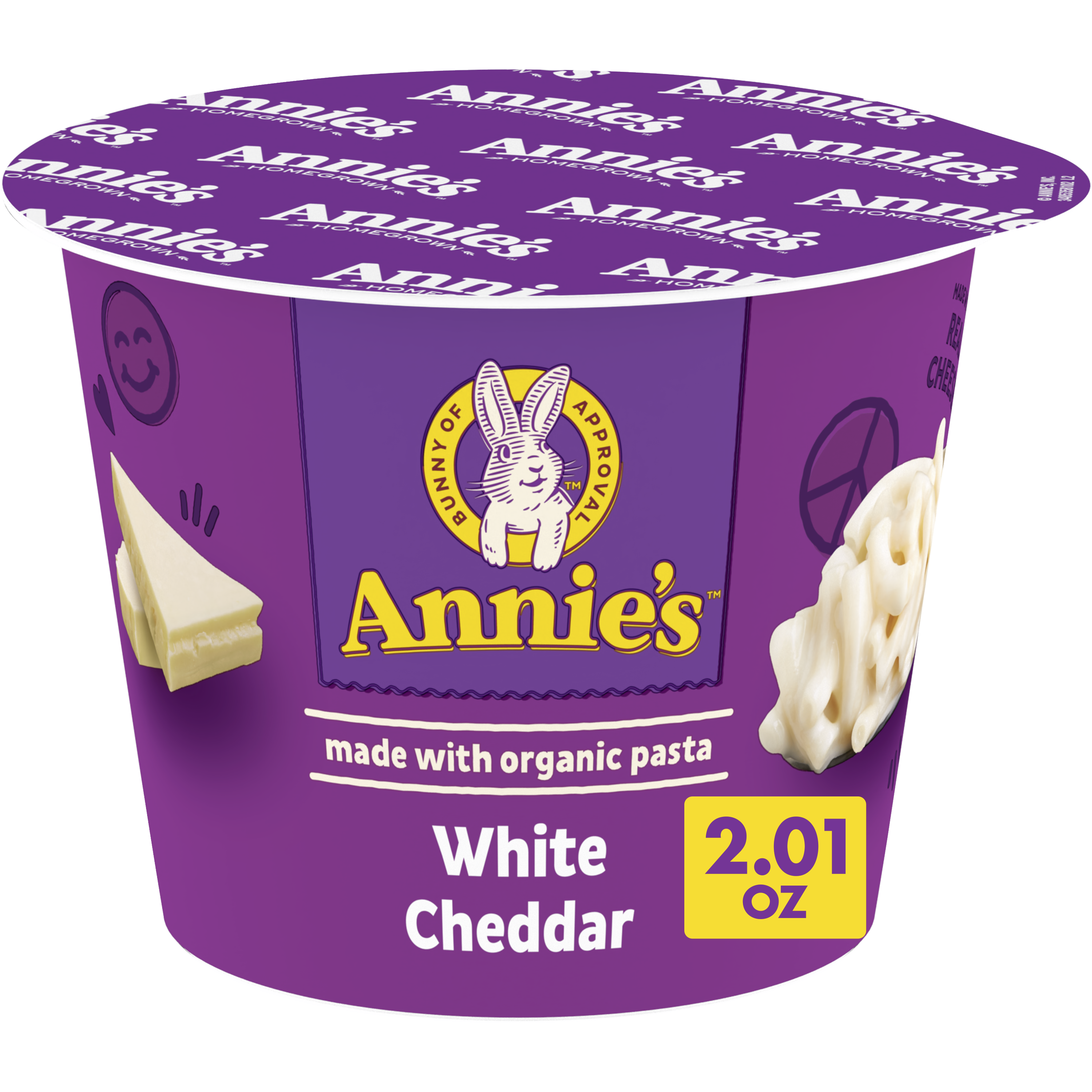 White Cheddar Microwavable Mac Cheese Cup Annie's Homegrown