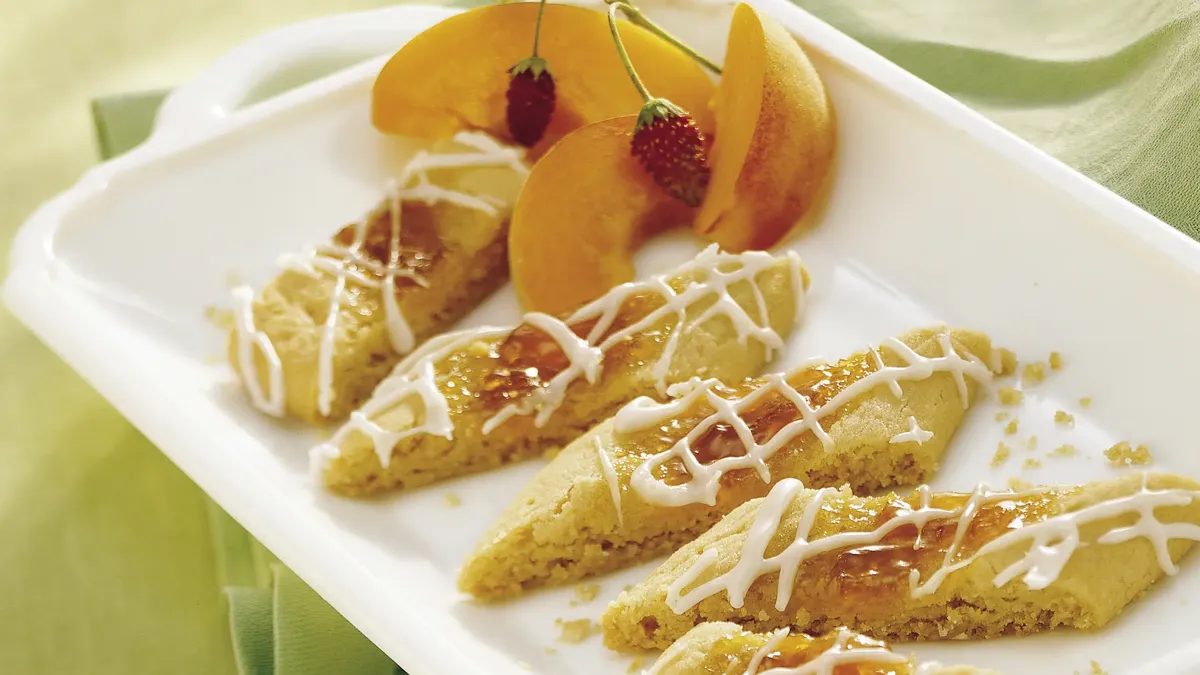 Glazed Apricot Jam Strips
