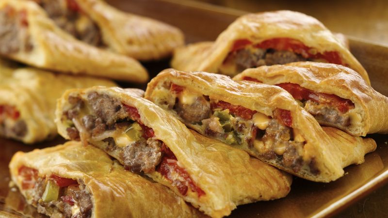 Bacon-Cheeseburger Calzones