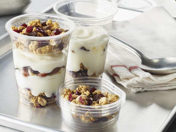 Sweet and Salty Fruit Granola Parfait