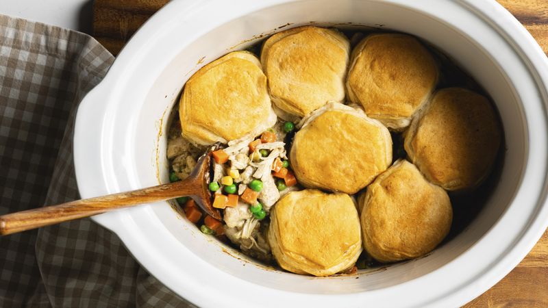 Slow-Cooker Creamy Chicken Pot Pie