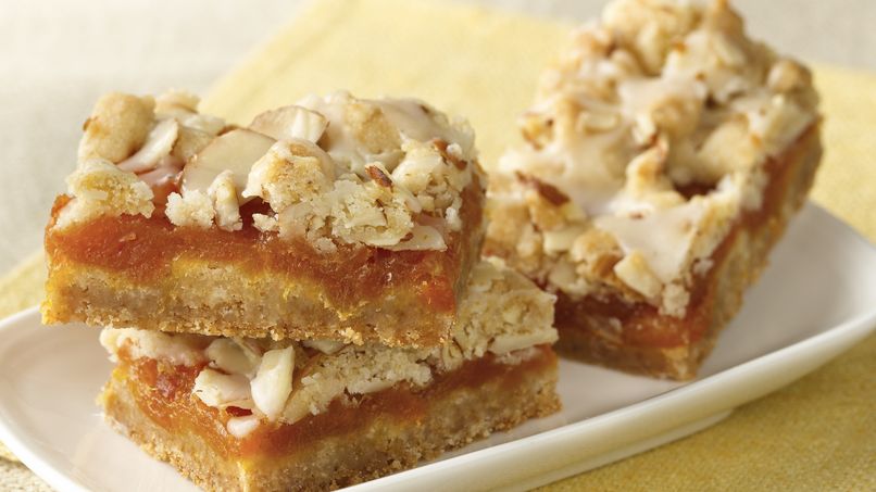 Apricot Bars with Cardamom-Butter Glaze