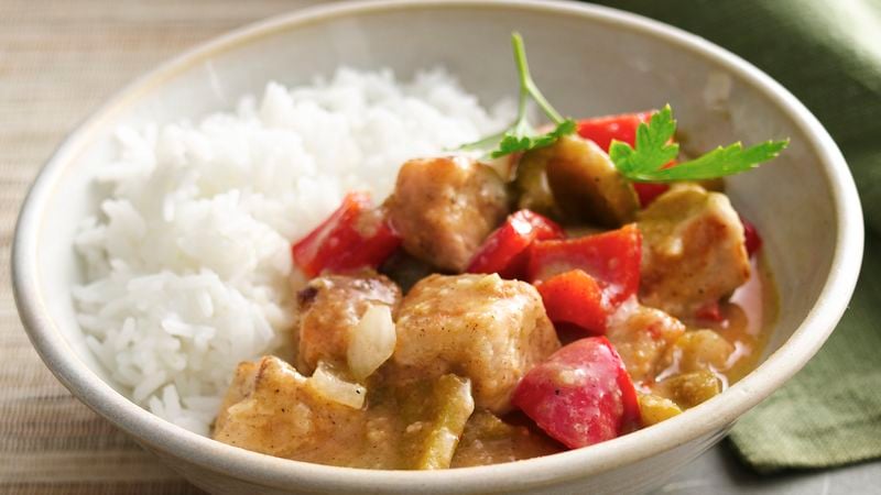 Caribbean Pork Stew with Peppers