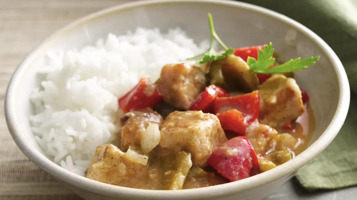 Caribbean Pork Stew with Peppers