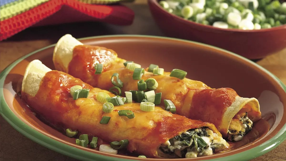 Creamy Spinach Enchiladas