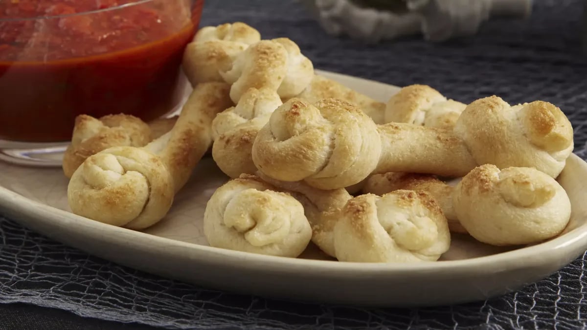 Breadstick Bones and Marinara 