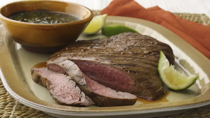 Flank Steak with Chimichurri Sauce