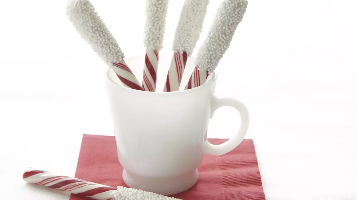 Snow-Capped Peppermint Sticks