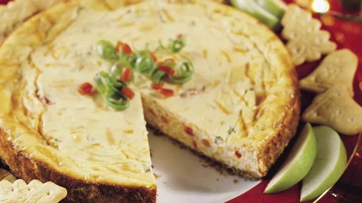 Sharp Cheddar Cheesecake