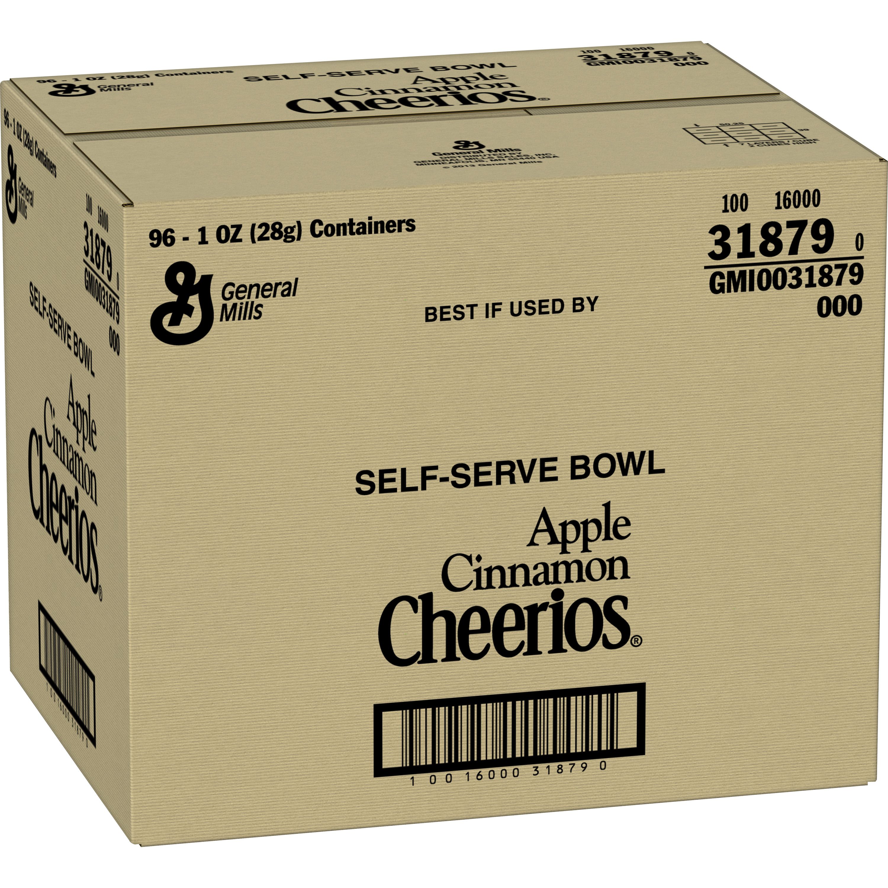 Case - Left Front 3D Apple Cinnamon Cheerios(TM) Cereal Single Serve Bowlpak 1 oz