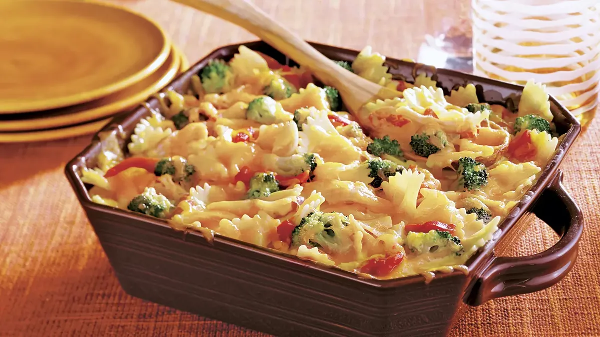 Chicken Veggie Alfredo Bake