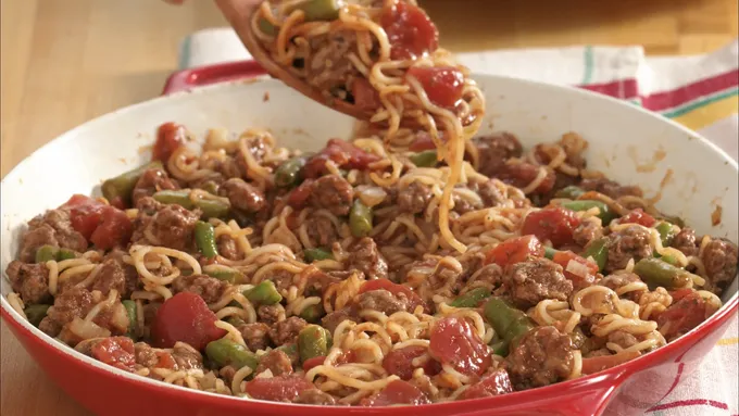 Easy Beef and Noodle Dinner