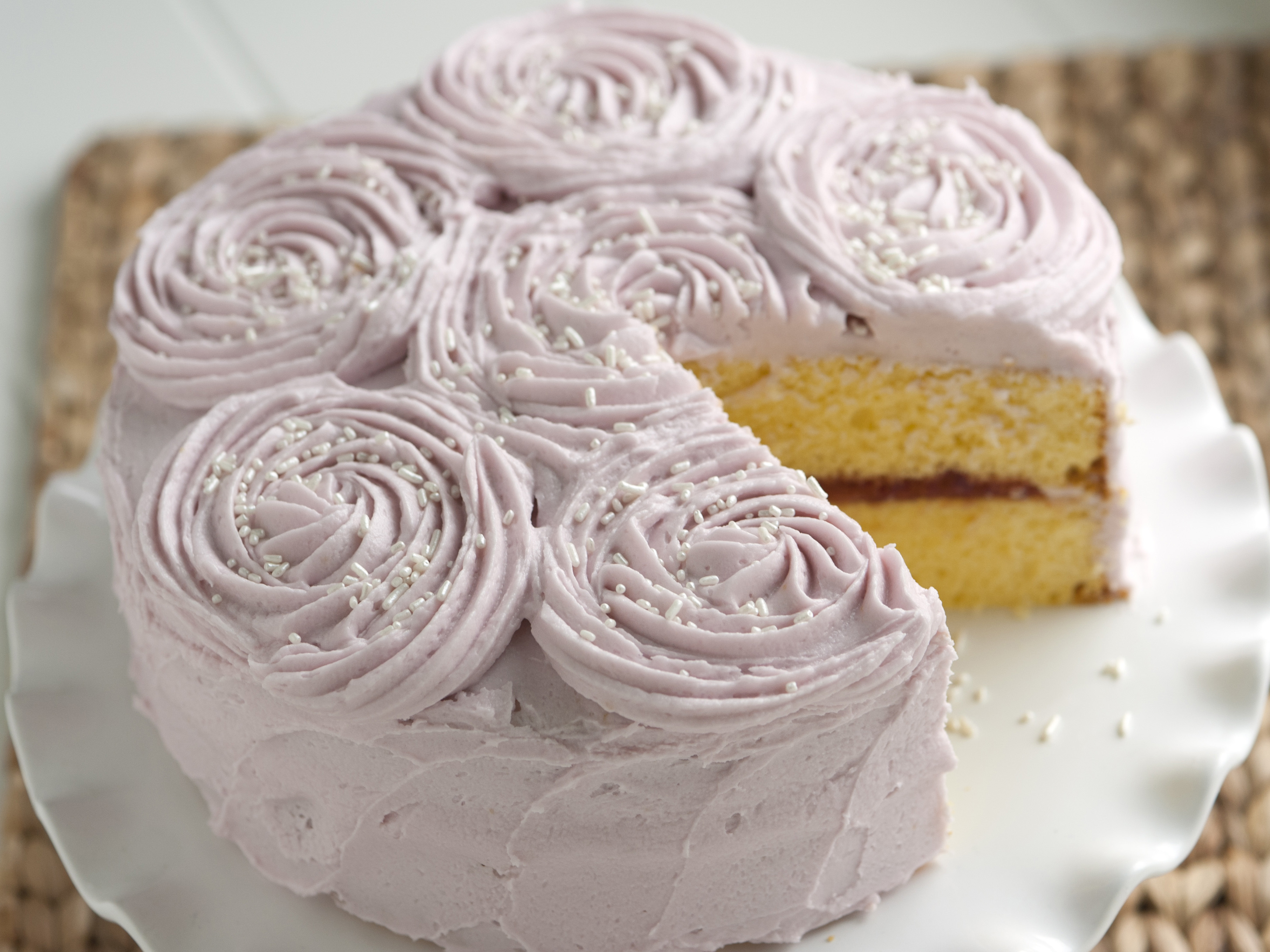 Vanilla Rose Layer Cake - Bakers Table