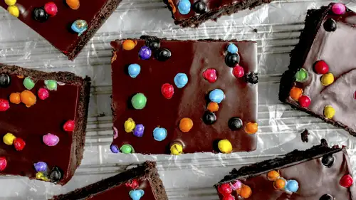 Copycat Rainbow Chip Fudge Brownies