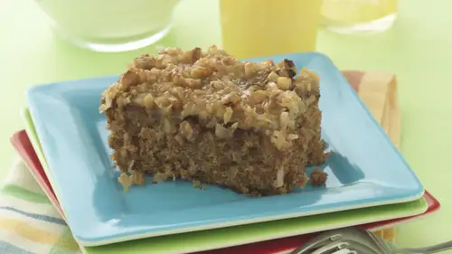 Old-Fashioned Oatmeal Cake with Broiled Topping