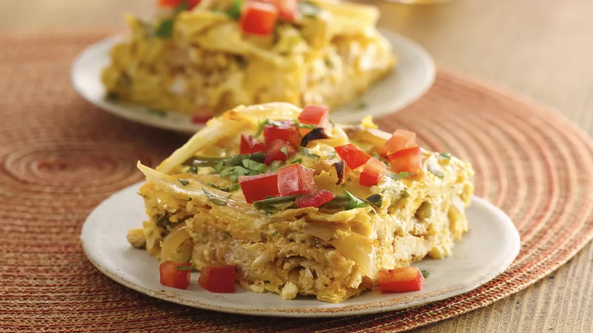 Chicken Fajita Strata