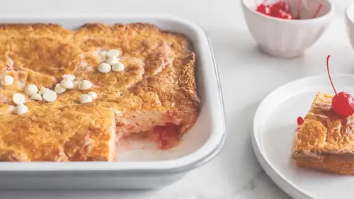 Cherry Chip Earthquake Cake