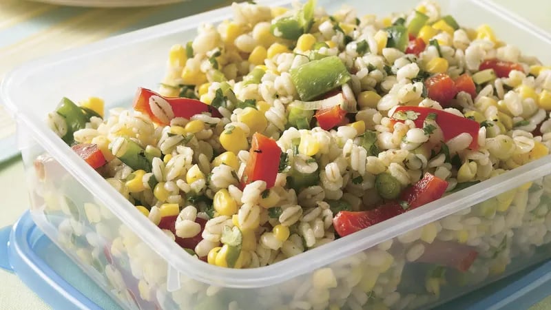 Barley, Corn and Pepper Salad