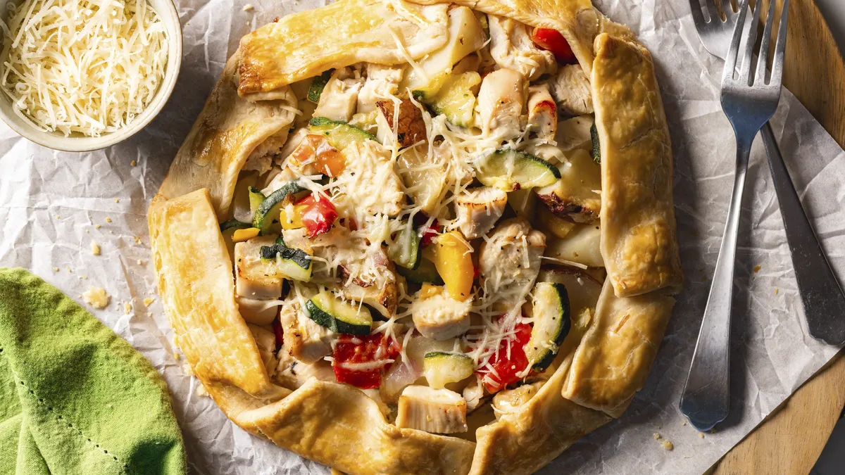 Mediterranean Chicken Vegetable Galette