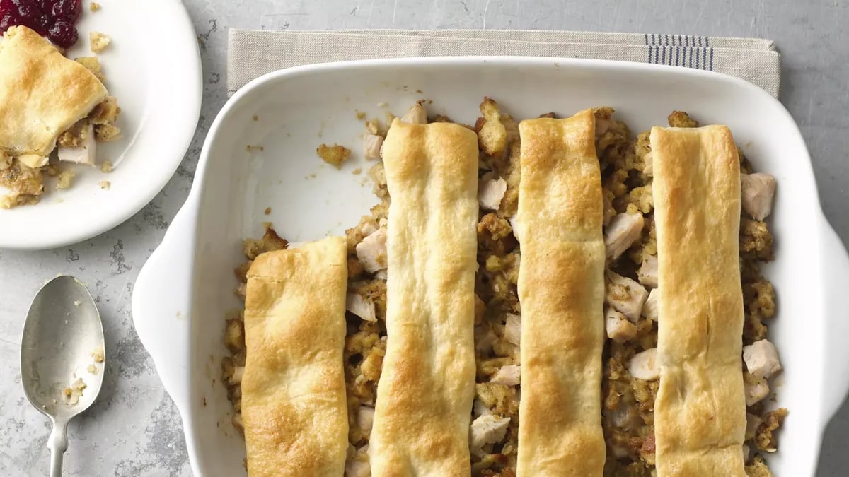 Leftover Turkey Crescent Bake