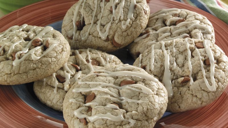 Glazed Cinnamon-Mocha Cookies