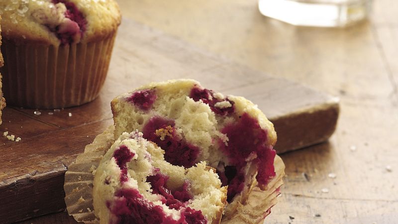 Sugar-Topped Raspberry Muffins