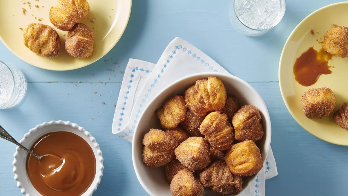 Mini Churro Doughnut Holes