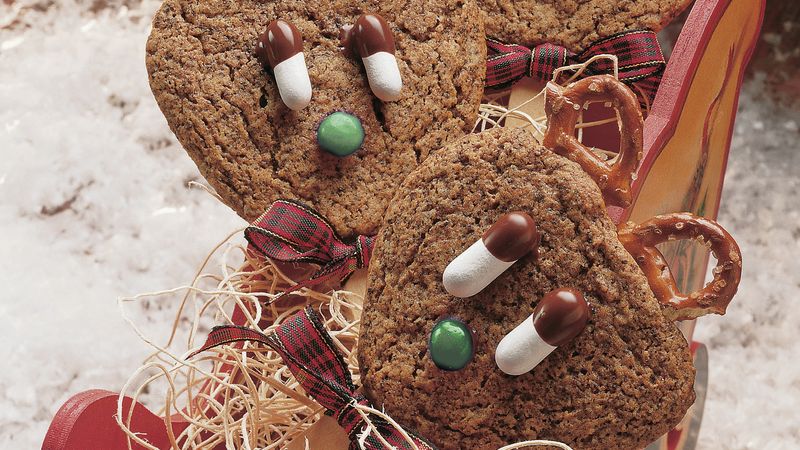 Reindeer Ginger Cookie Pops