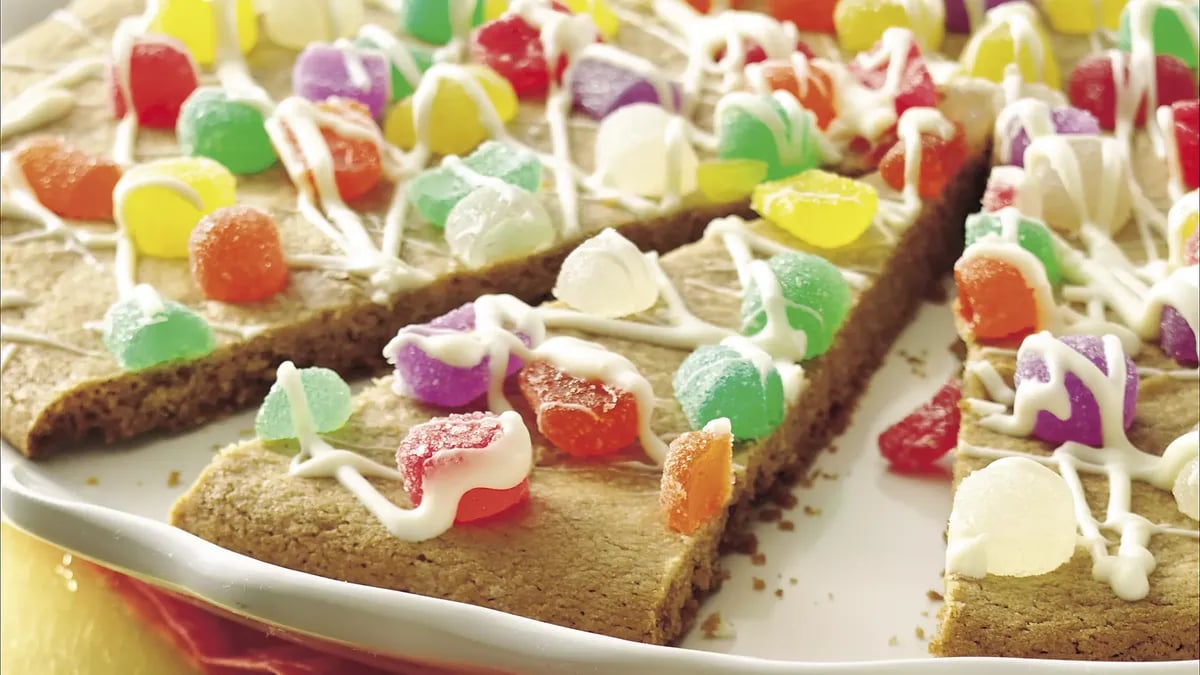 Gumdrop Cookie Pizza