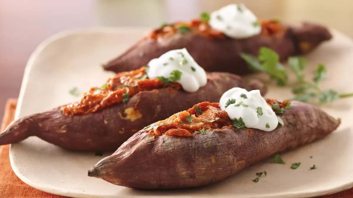 Chipotle Twice Baked Sweet Potatoes