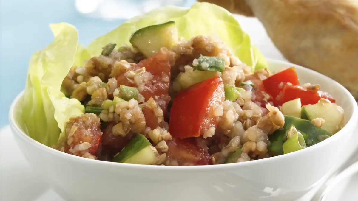 Veggies and Kasha with Balsamic Vinaigrette