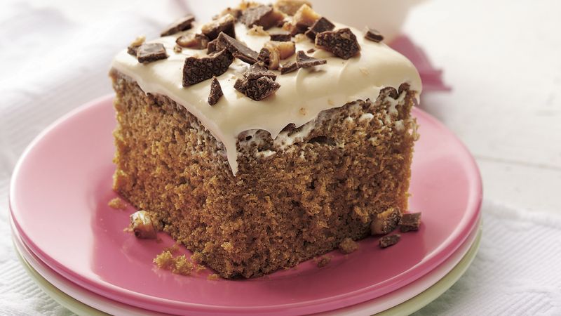 Coffee-Toffee Cake with Caramel Frosting