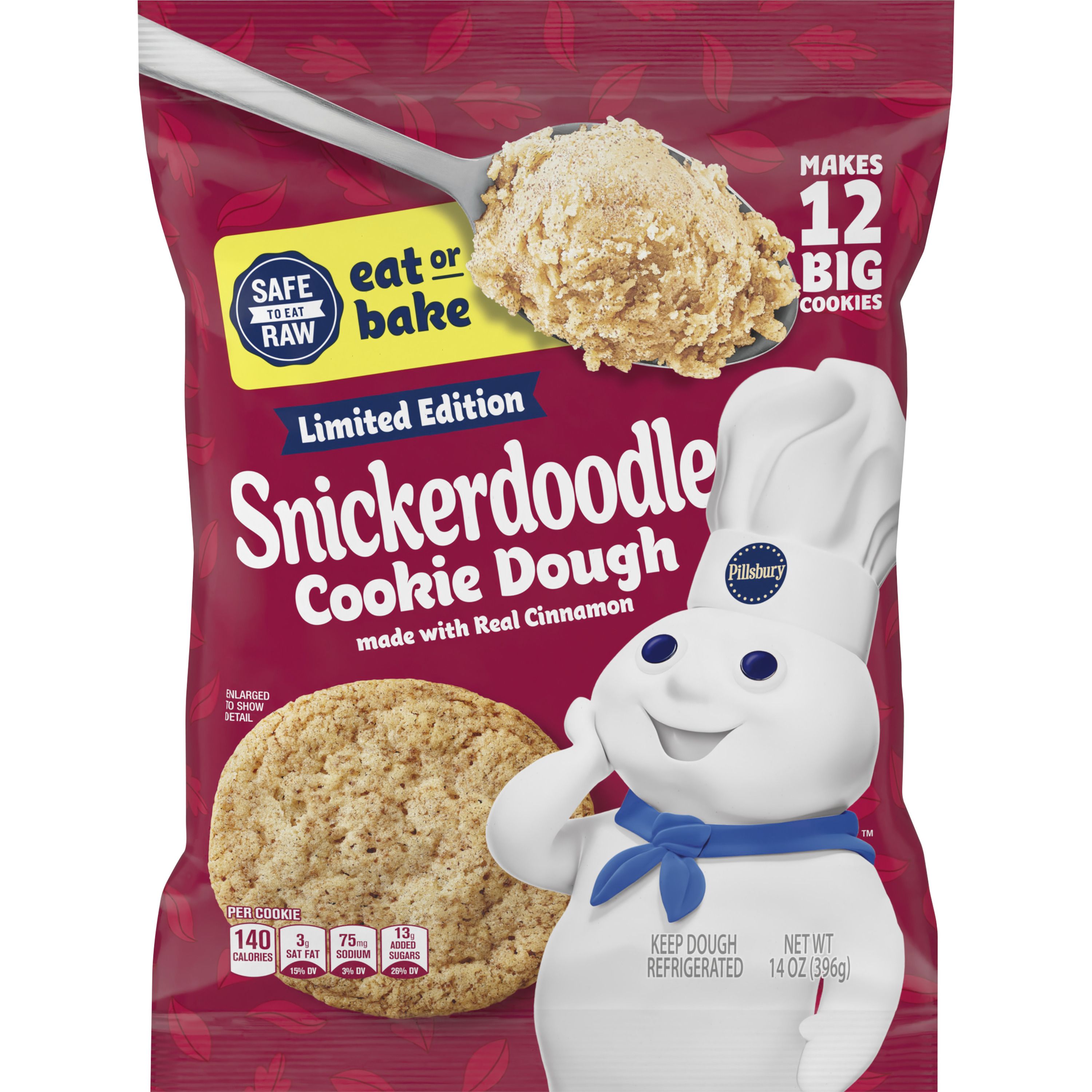 Pillsbury™ Ready to Bake!™ Snickerdoodle Cookie Dough (12 ct) - Front