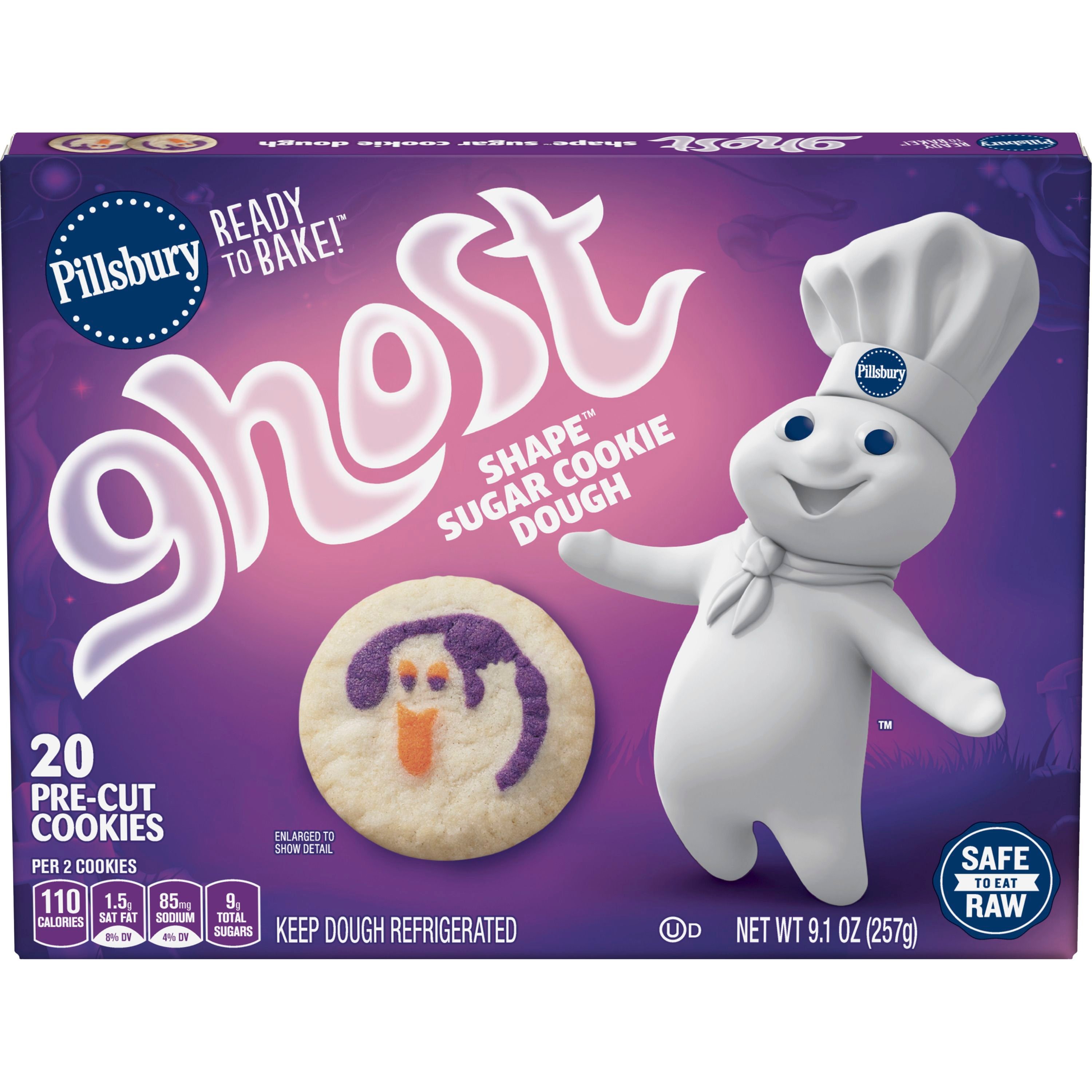 Pillsbury™ Shape™ Ghost Sugar Cookie Dough - Front