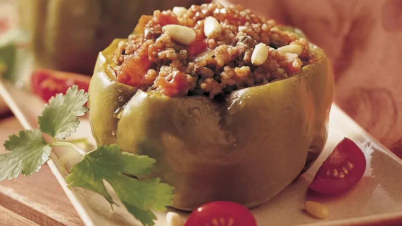 Slow-Cooker Couscous-Stuffed Peppers