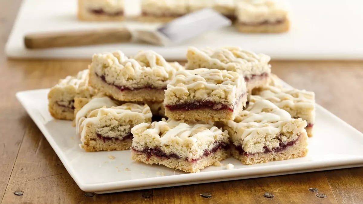 Raspberry White Chocolate Cookie Bars 