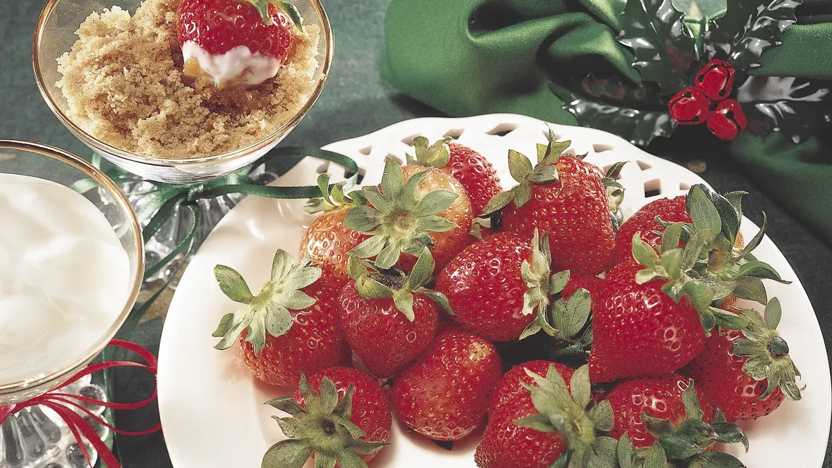 Brown Sugar Strawberries 