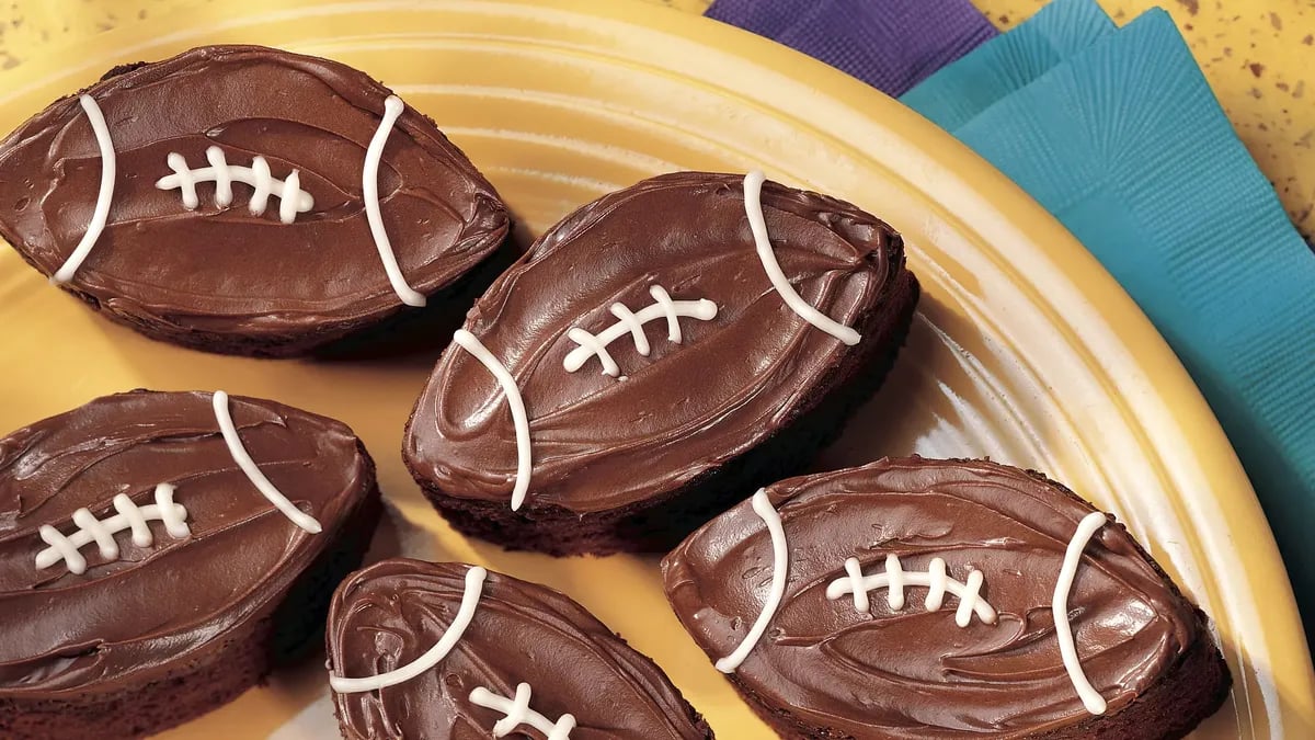 Traditional Brownie Footballs