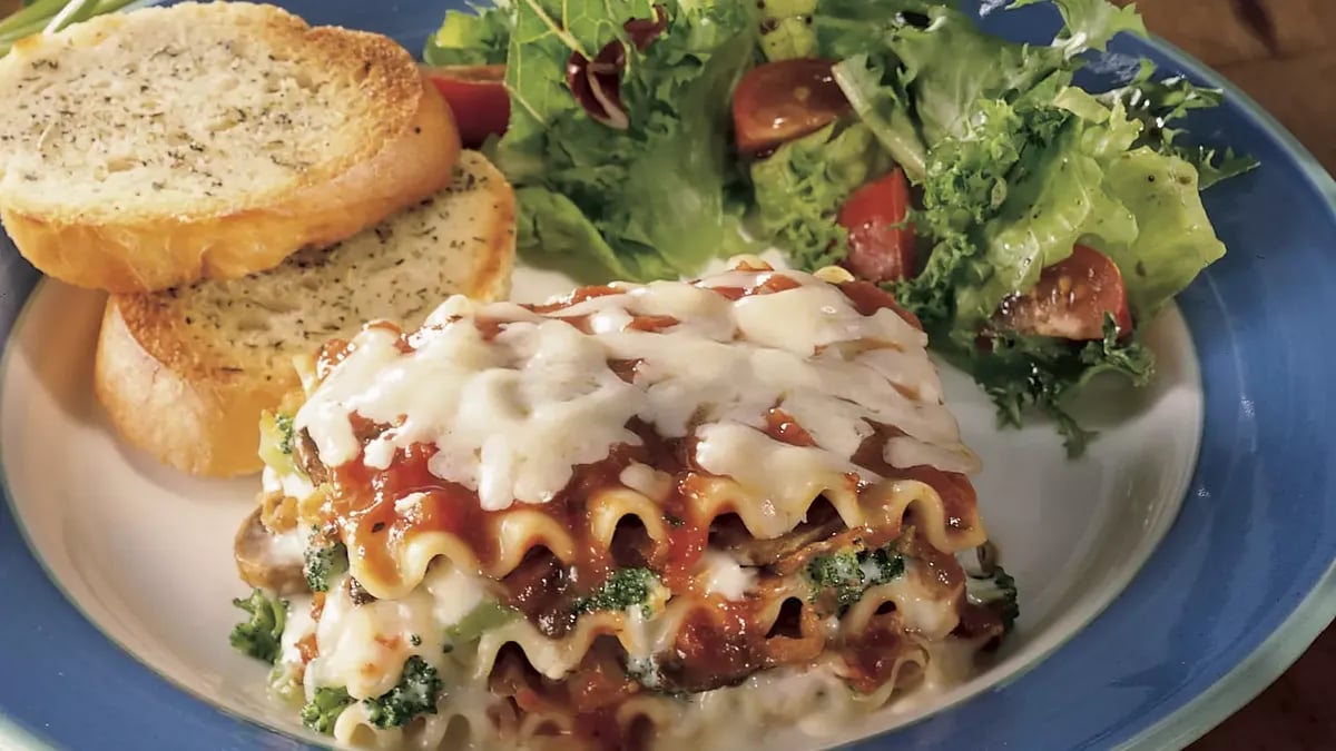 Mushroom and Vegetable Lasagna