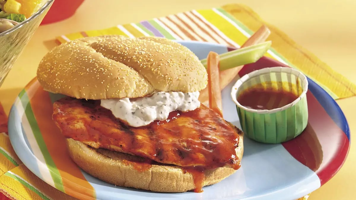 Grilled Buffalo Chicken Sandwiches