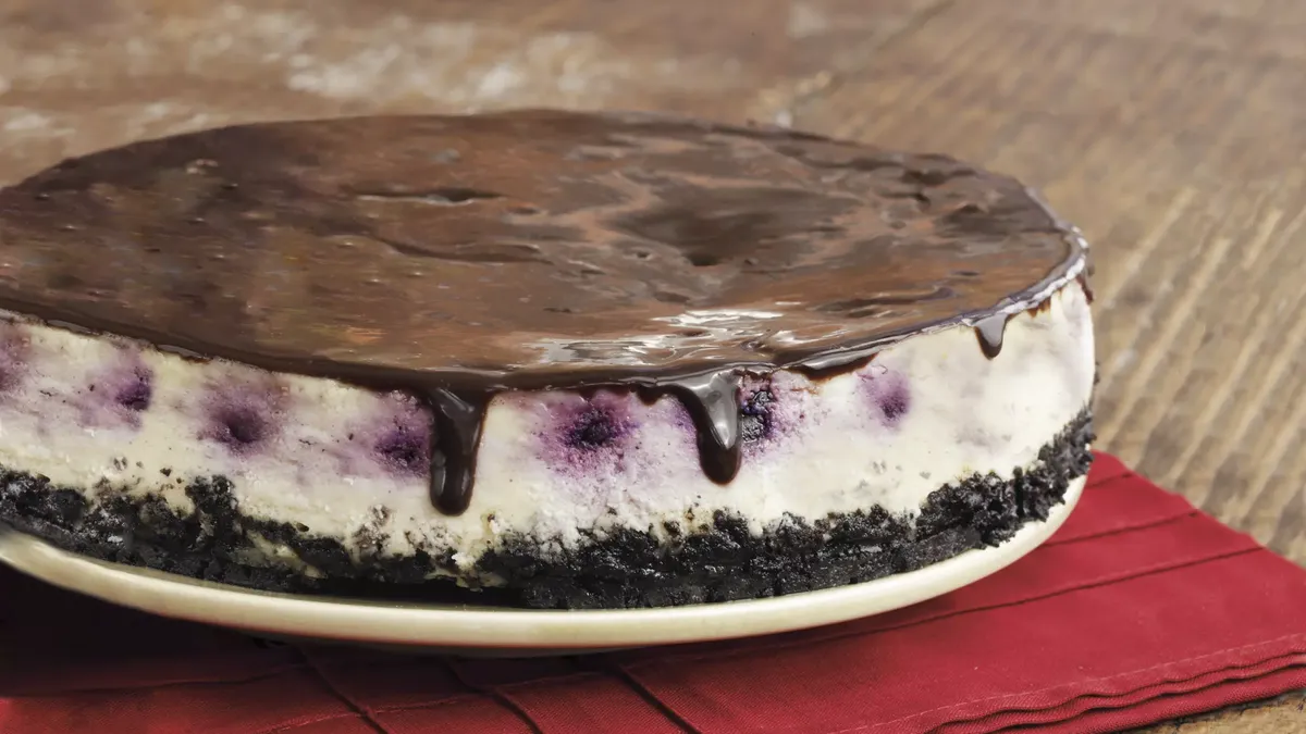 Cherry Cheesecake with Ganache