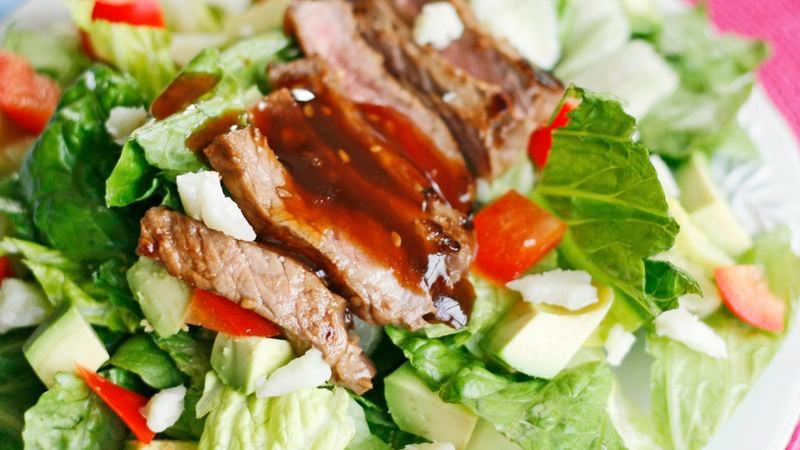 Asian Grilled Steak Salad with Manchego