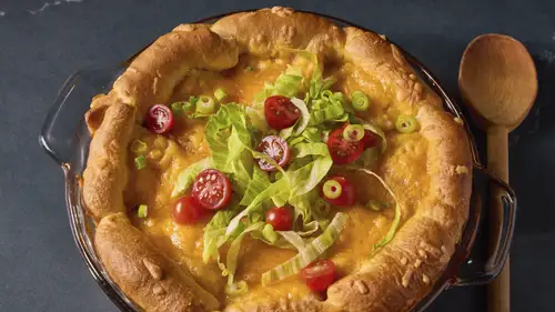 Cheeseburger Crescent Casserole