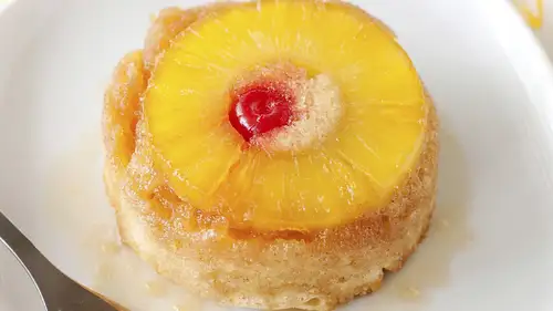 Boozy Mini Pineapple Upside Cakes