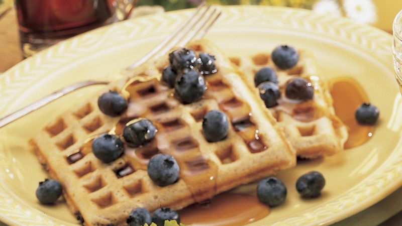 Blueberry-Whole Grain Waffles