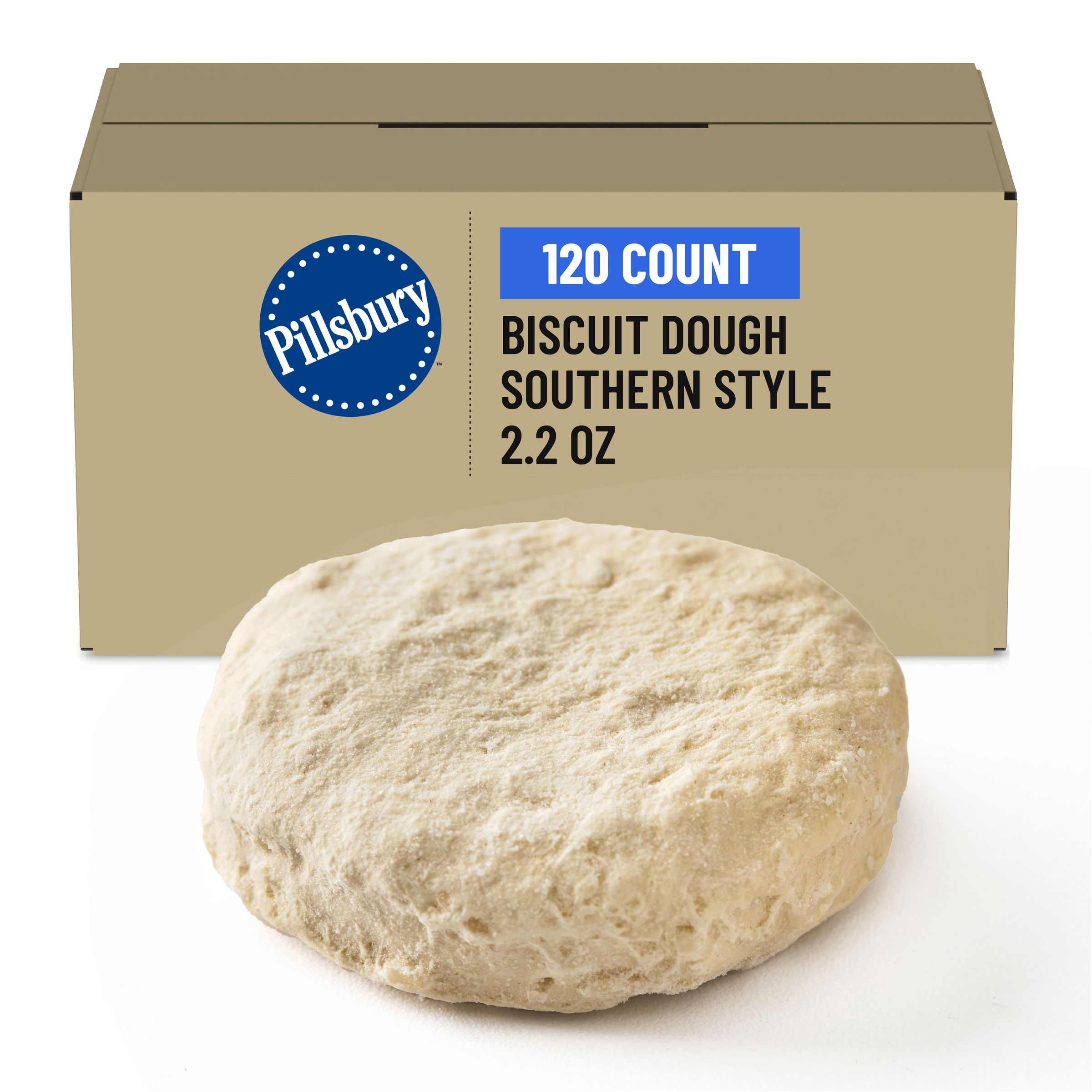  Case Optimized Hero Pillsbury Frozen Biscuit Dough Bulk Southern Style 120/2.2 OZ
