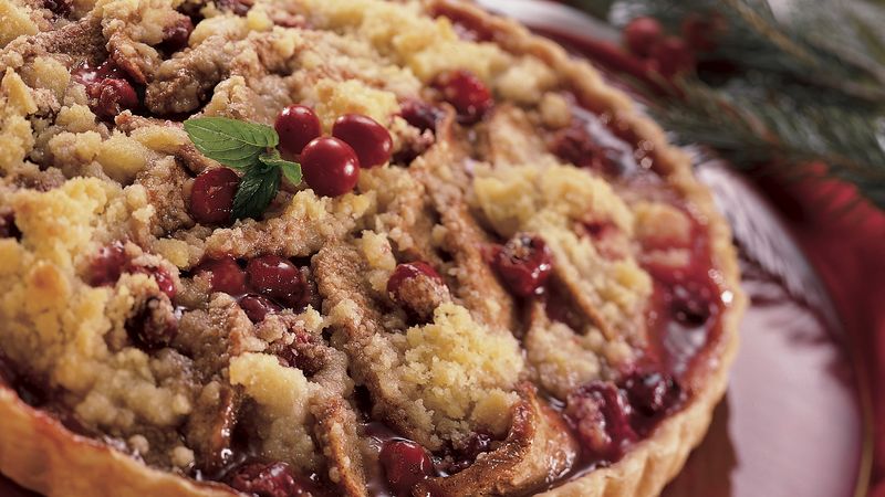 Streusel-Topped Cranberry-Pear Tart