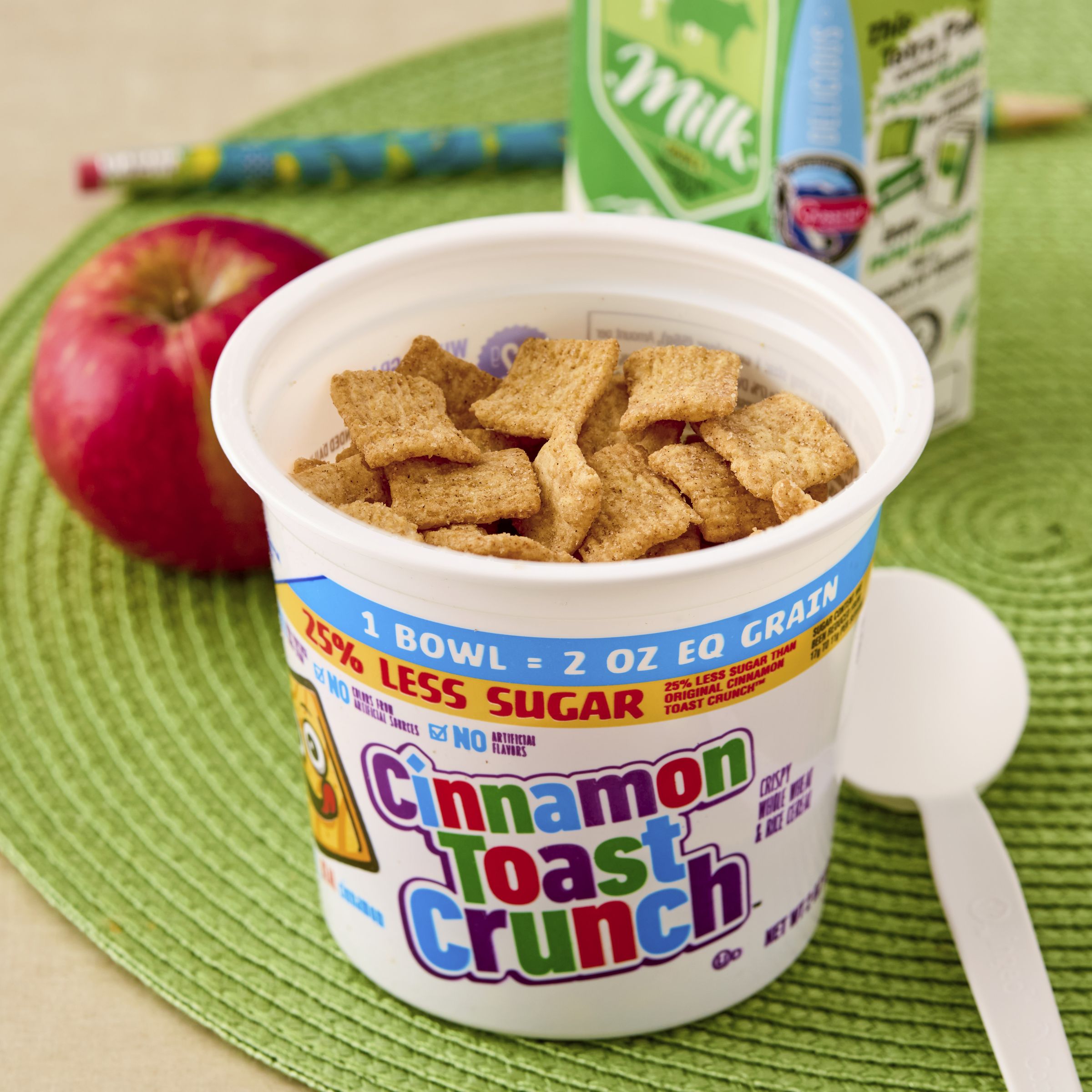  Styled Cinnamon Toast Crunch Cereal Single Serve Cup 25% Less Sugar 60/2 OZ