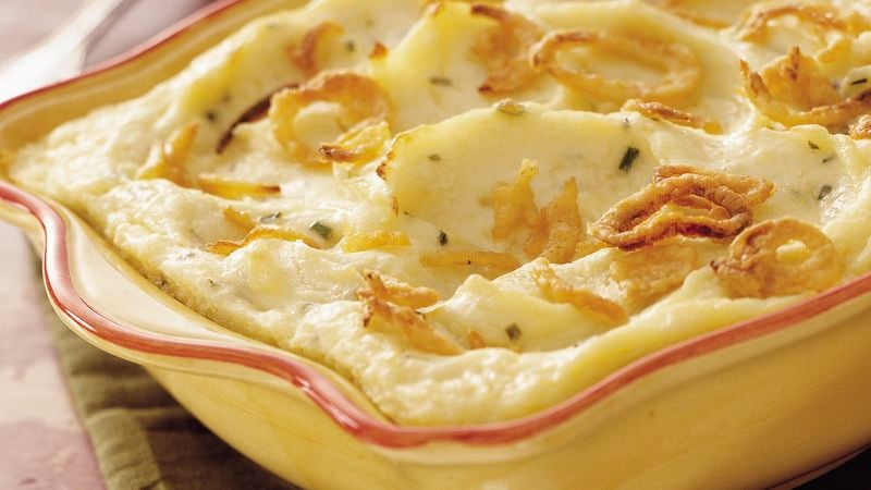 Make-Ahead Sour Cream and Chive Mashed Potatoes