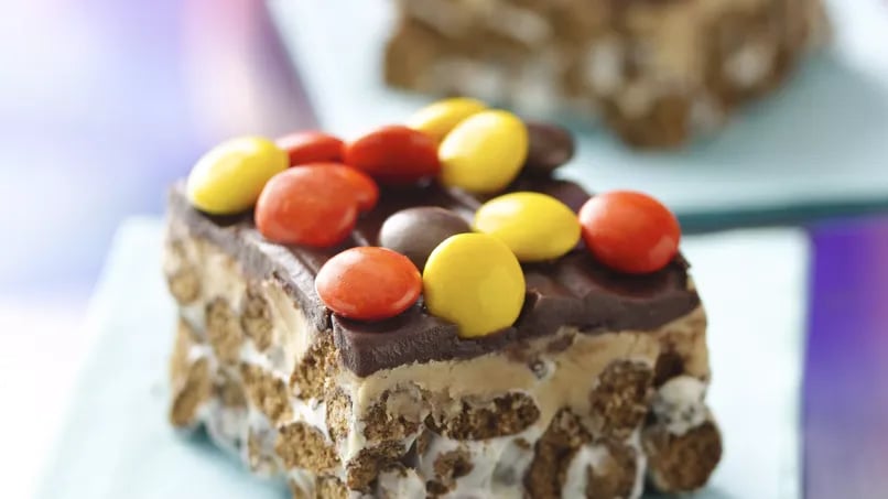 Peanut Butter Filled Chocolate Cereal Bars